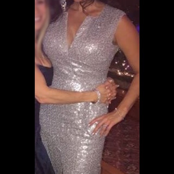 Silver Sequin Dress - image 3