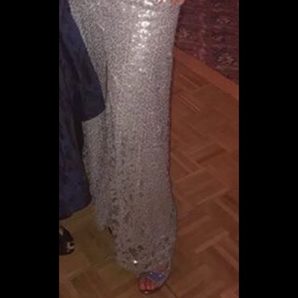 Silver Sequin Dress - image 4