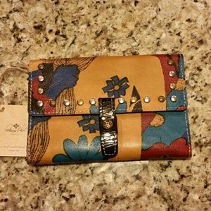 Patricia Nash Italian Leather Colli Flap Wallet