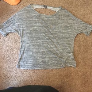 Cut back grey blouse