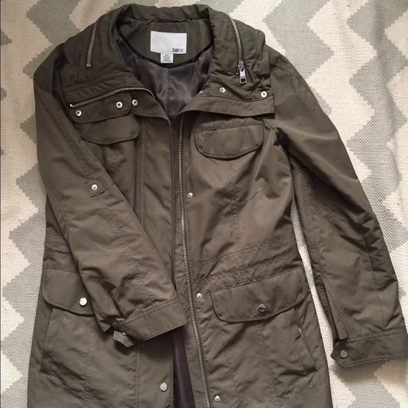 Bar III Hooded Green Anorak from Macy's