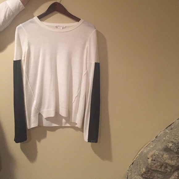 BCBGeneration sweater with pleather on the sleeve. - Picture 1 of 4