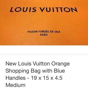 Authentic Louis Vuitton shopping bag