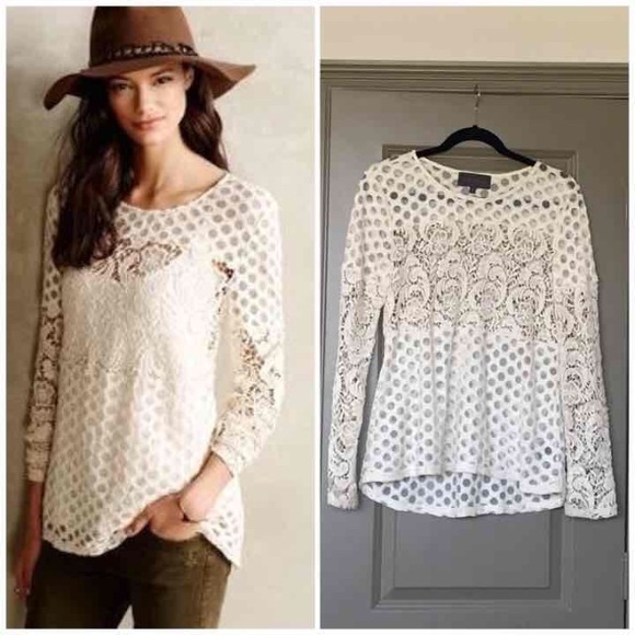 HOST PICK!! Anthropologie Lace Top - Picture 4 of 7