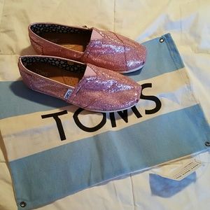 ❣price dropped❣Pink sparkle Toms