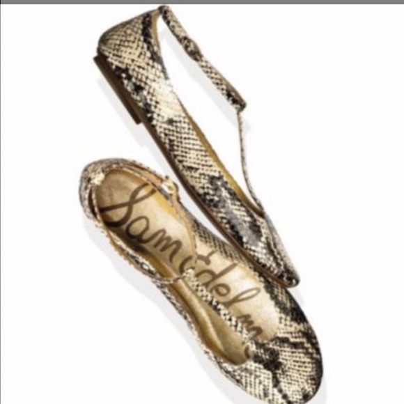 Sam Edelman Shoes - SAM EDELMAN CARRIE T-Strap Flats Snakeskin