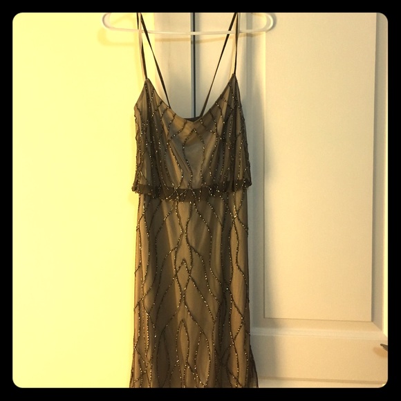 Liliana sequin brown cocktail dress