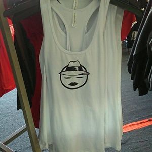 White ladies tank tops