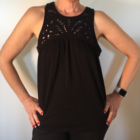 Ann Taylor Loft, black sleeveless top