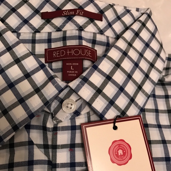 NWT Men's Checkered Button Down