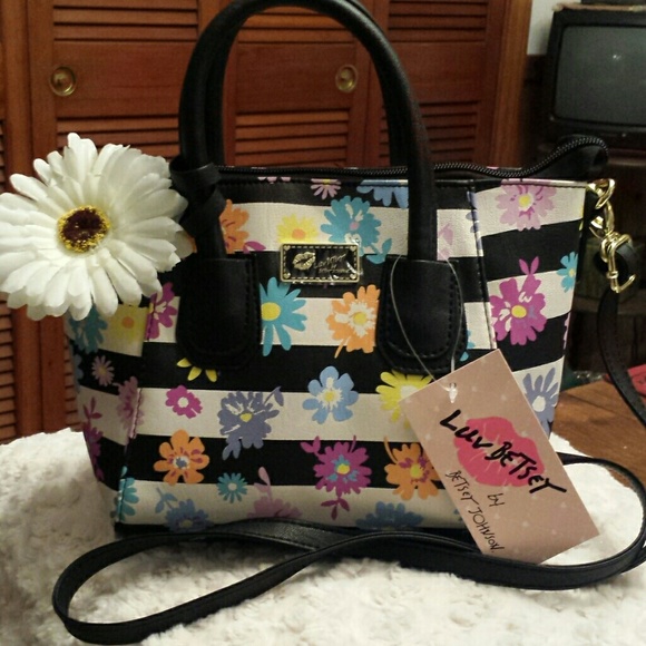 Betsy Johnson  Handbags - Betsy Johnson NWT 'Luv Betsy'  Satchel /Xbody Bag