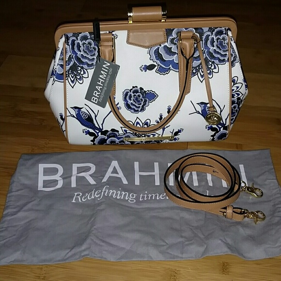 New leather Brahmin satchel