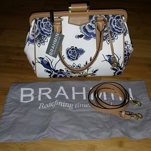 New leather Brahmin satchel