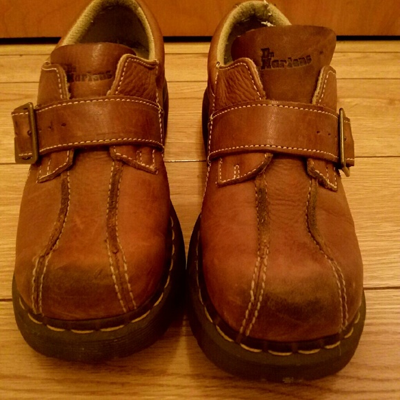 Dr. Marten slide on buckle boots
