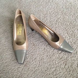 Salvatore Ferragamo color block pumps