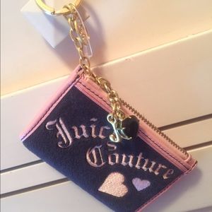 Navy blue and pink juicy couture coin purse