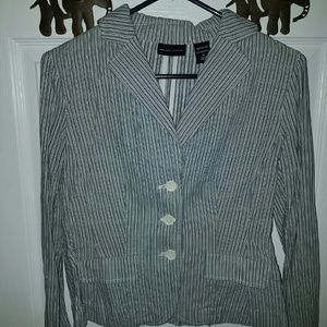New york and co. Pinstripe blazer