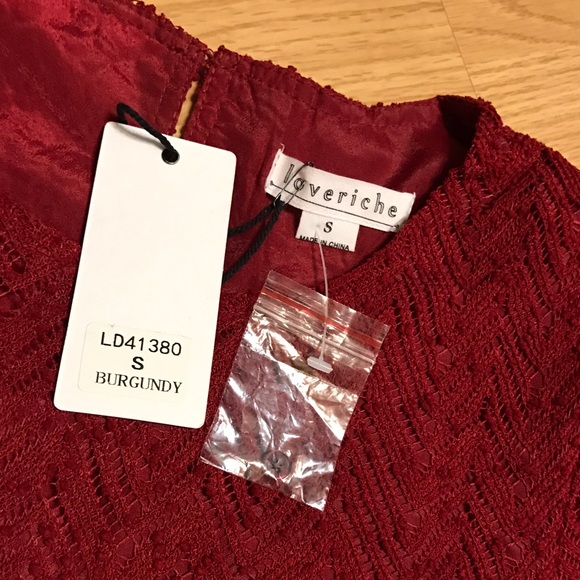 🎉Final Price🎉 red lace Dress 100% polyester - Picture 4 of 4