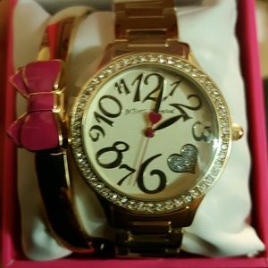 Betsey Johnson Watch and bracelet