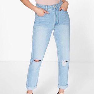 Light Wash High waisted Mom Jeans