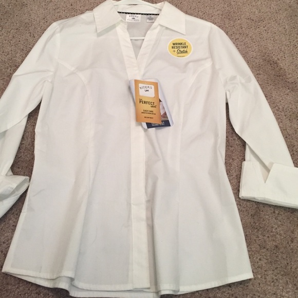 Riders by Lee white button down. Never worn.