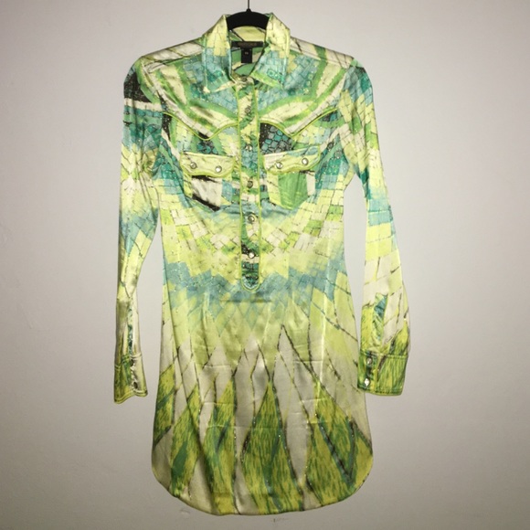 Roberto Cavalli Western Mini Dress