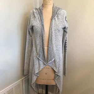 Grey hooded wrap