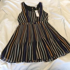 BCBGeneration Pleated Multi Colored Dress