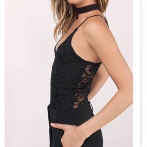 Black lace bodysuit