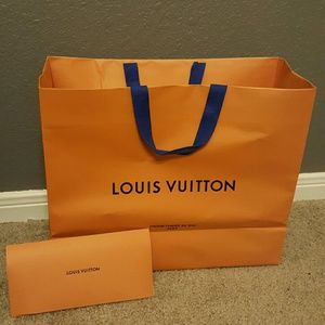 Louis Vuitton bag and receipt holder