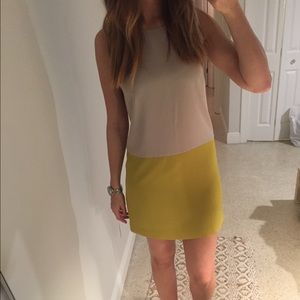 Color block shift dress