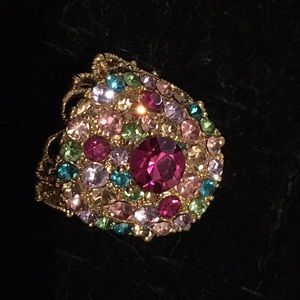 🎉Gold shiny crystal ring🎉