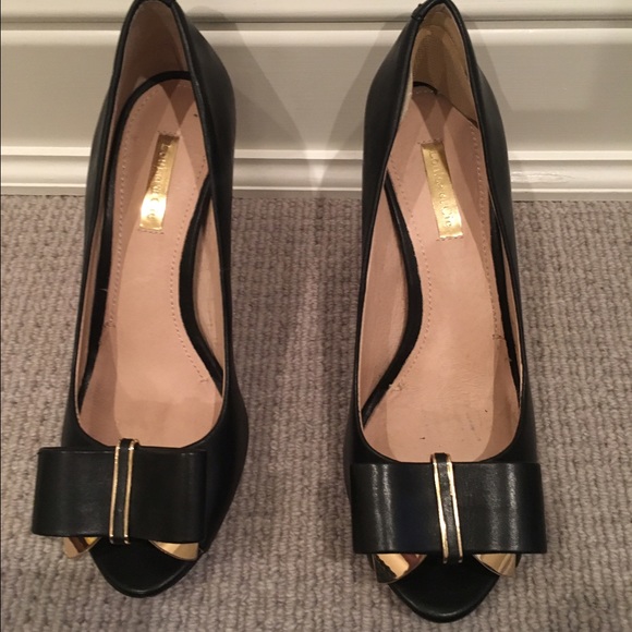 Black Louise et Cie heels with bow