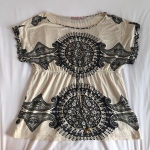 Juicy Couture patterned blouse