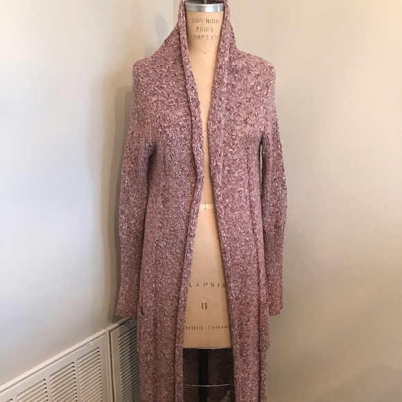 Open cardigan sweater