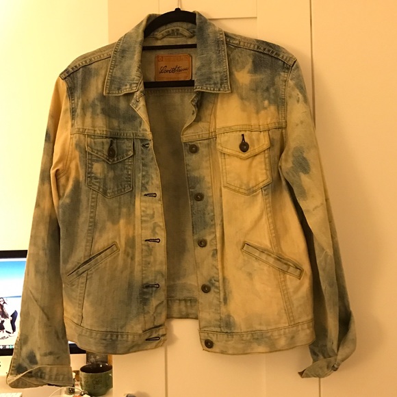 Vintage Levi denim jacket custom bleached