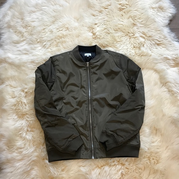 Jackets & Blazers - Olive Bomber Jacket