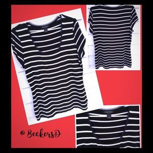 White House Black Market Sequined Knit Top Sz L