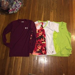 BUNDLE OF 3 RUNNING/EXERCISE SHIRTS