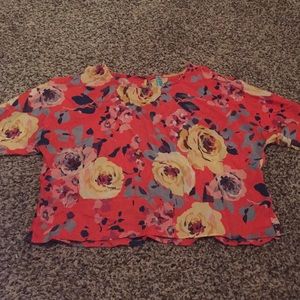 floral blouse