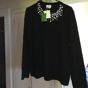 NWT Kate Spade embellished sweater XL