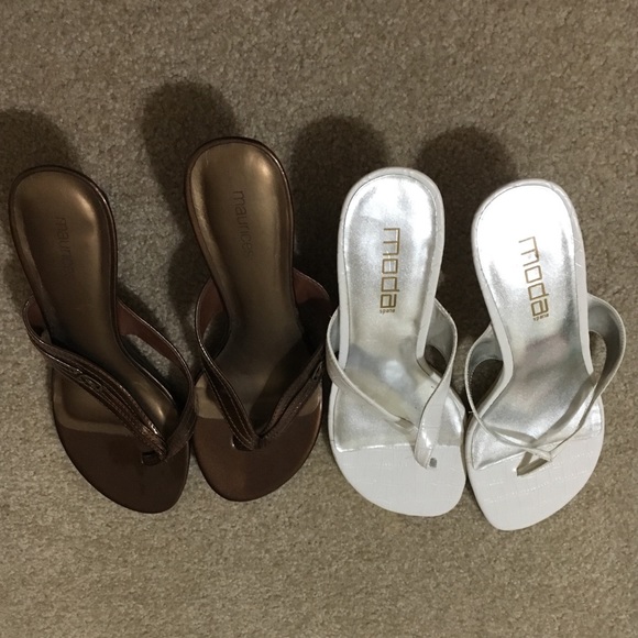Lot of 4 size 11 kitten heels.