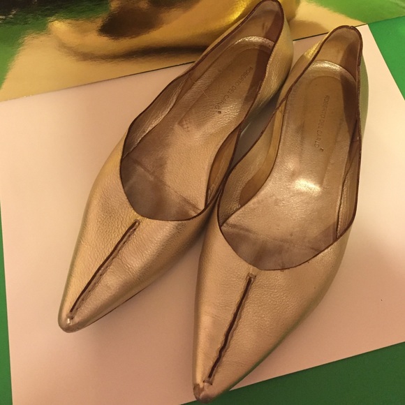 roberto del carlo Shoes - Roberto Del Carlo Vintage Gold ballet flats