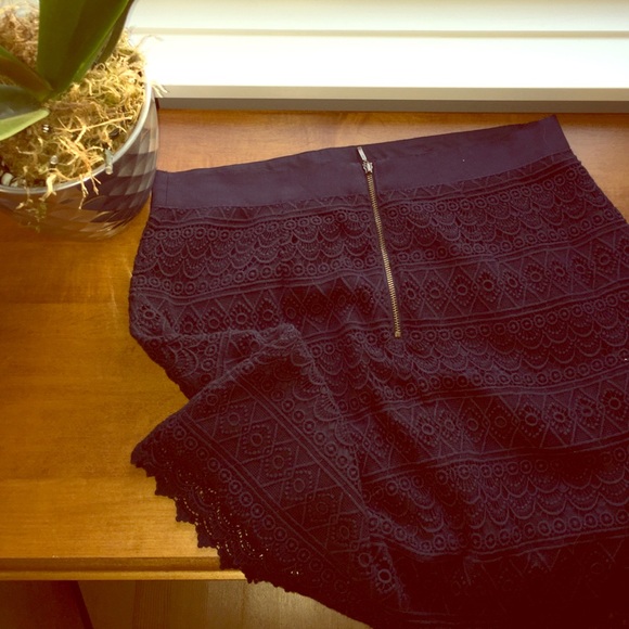 Navy blue skirt
