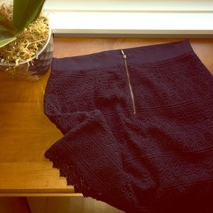 Navy blue skirt