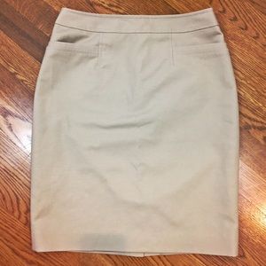 Halogen Khaki Pencil Skirt