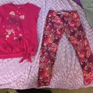 Pink Butterfly Outfit Set Size: 12