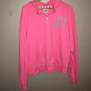 VS Pink Quarter Zips