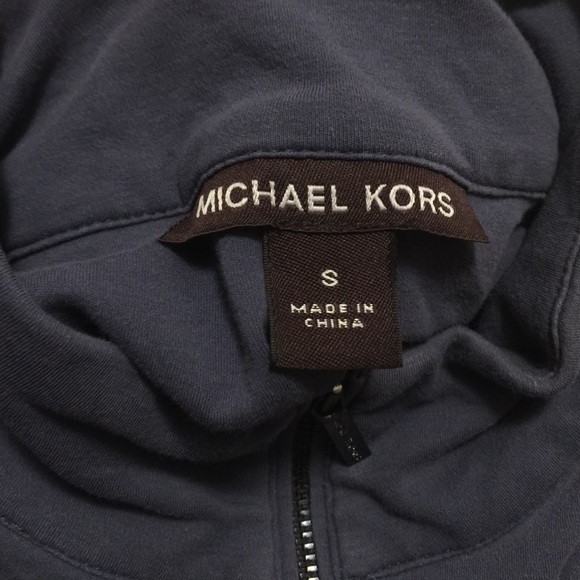 Michael Kors Long Sleeve Quarter-Zip Pullover - Picture 3 of 4