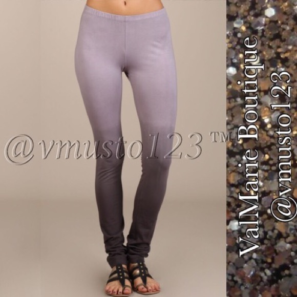 💟OMBRÉ MAUVE💟 & GREY PREMIUM LEGGING - Picture 2 of 4